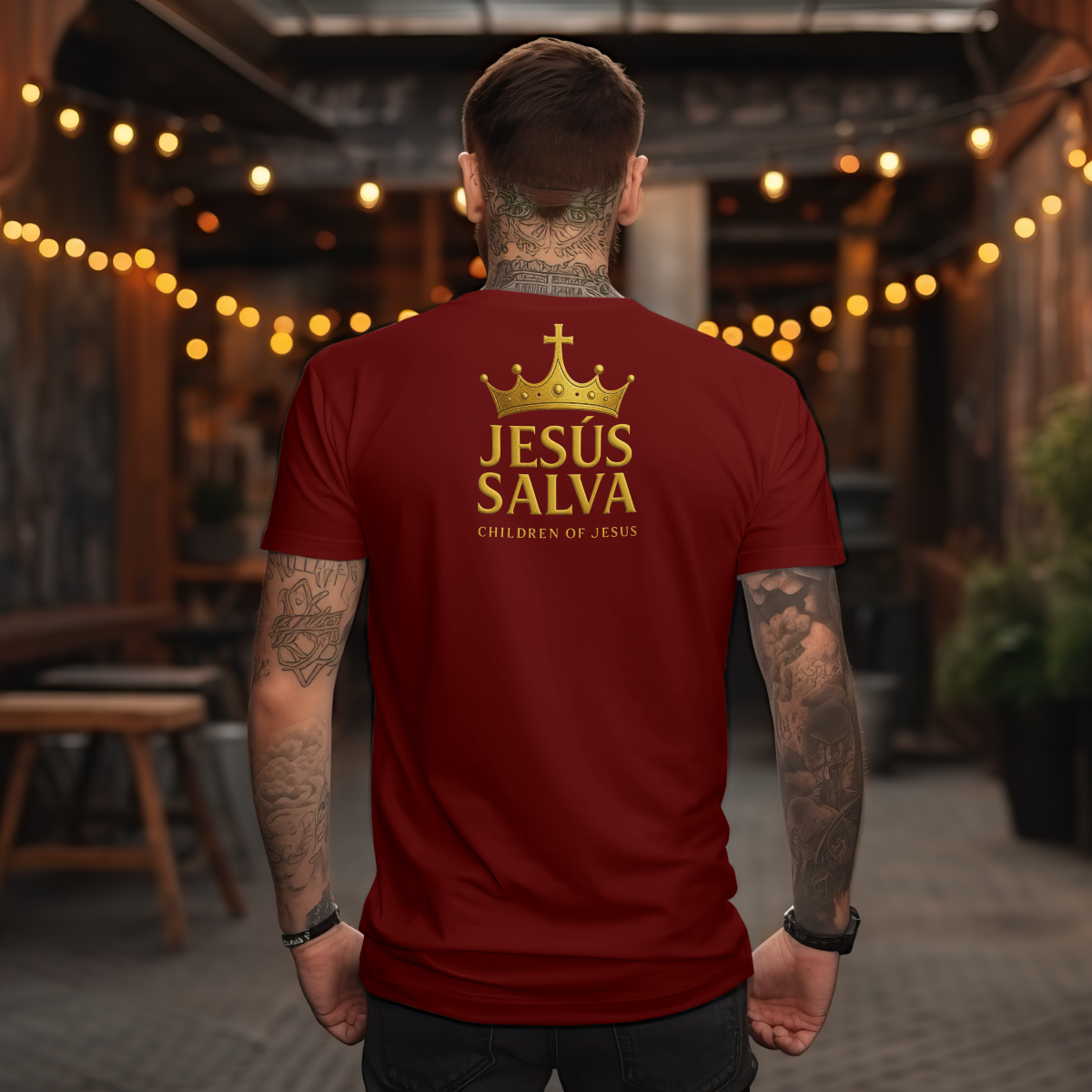 Camiseta Jesús Salva Back Logo