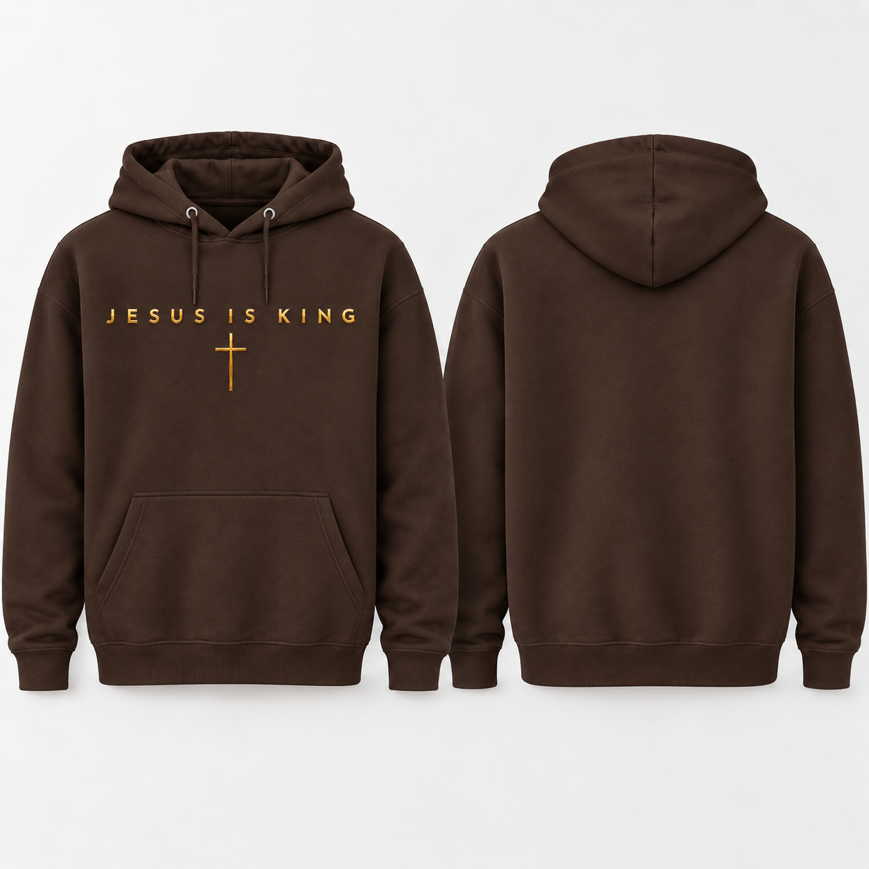 Jesus Is King Gold Hoodie