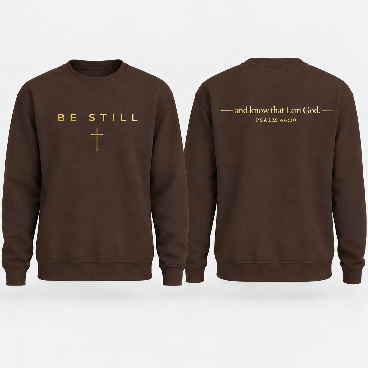 Be Still Gold Crewneck