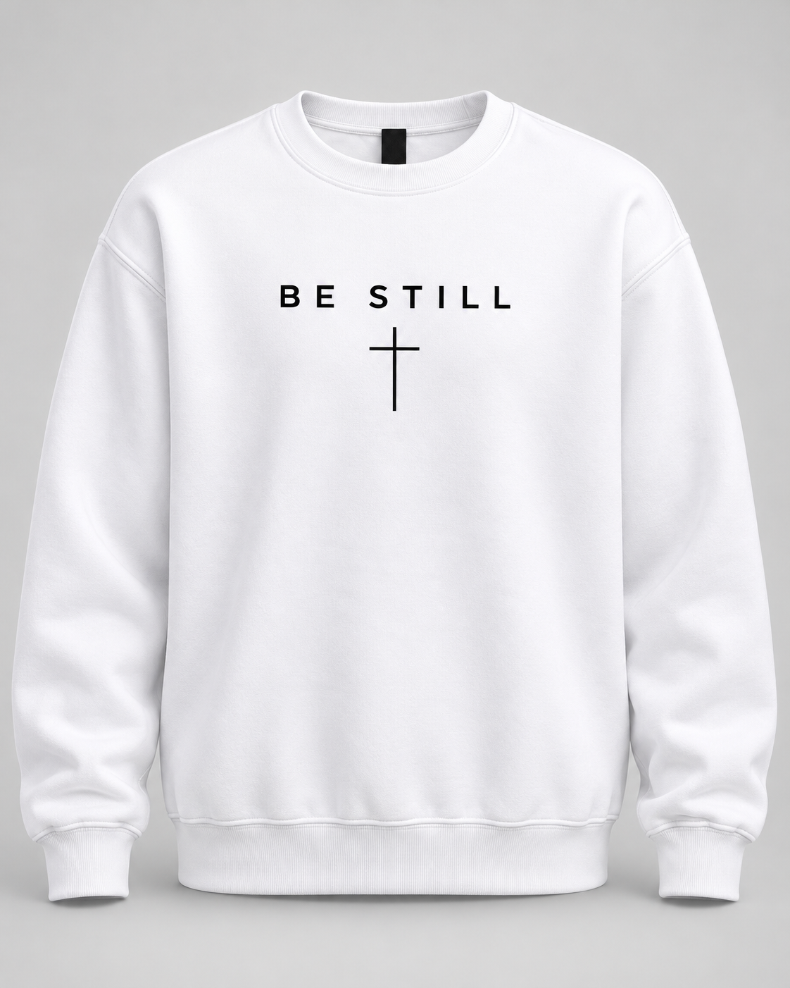 Be Still White Crewneck