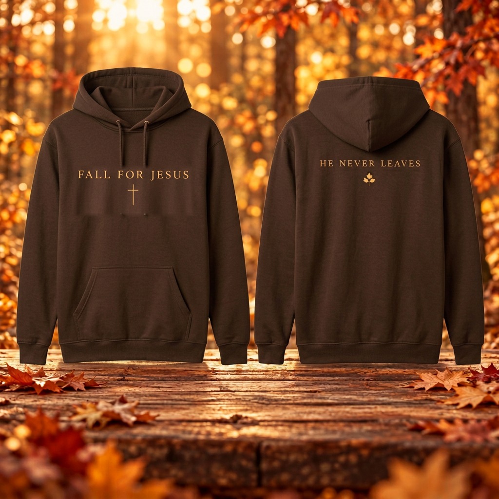 Fall for Jesus Gold Hoodie