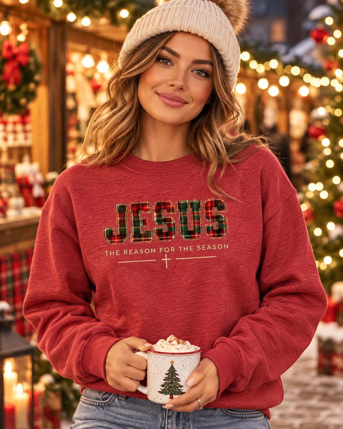 Jesus Is the Reason for the Season Crewneck